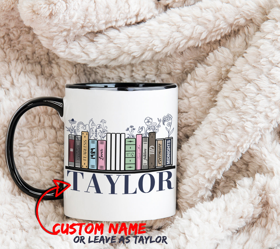 Personalized Taylor Swift Albums Mug | Custom Taylor Swift Music Album | Custom Taylor Swift Music Album Mug