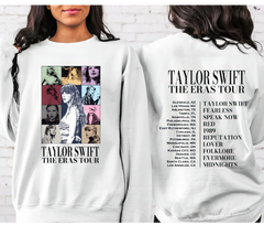 The Eras Tour Sweatshirt Two Sided Print, Taylor Swift Sweatshirt | Taylor Swift Inspired Sweatshirt, Ts Merch Sweatshirt