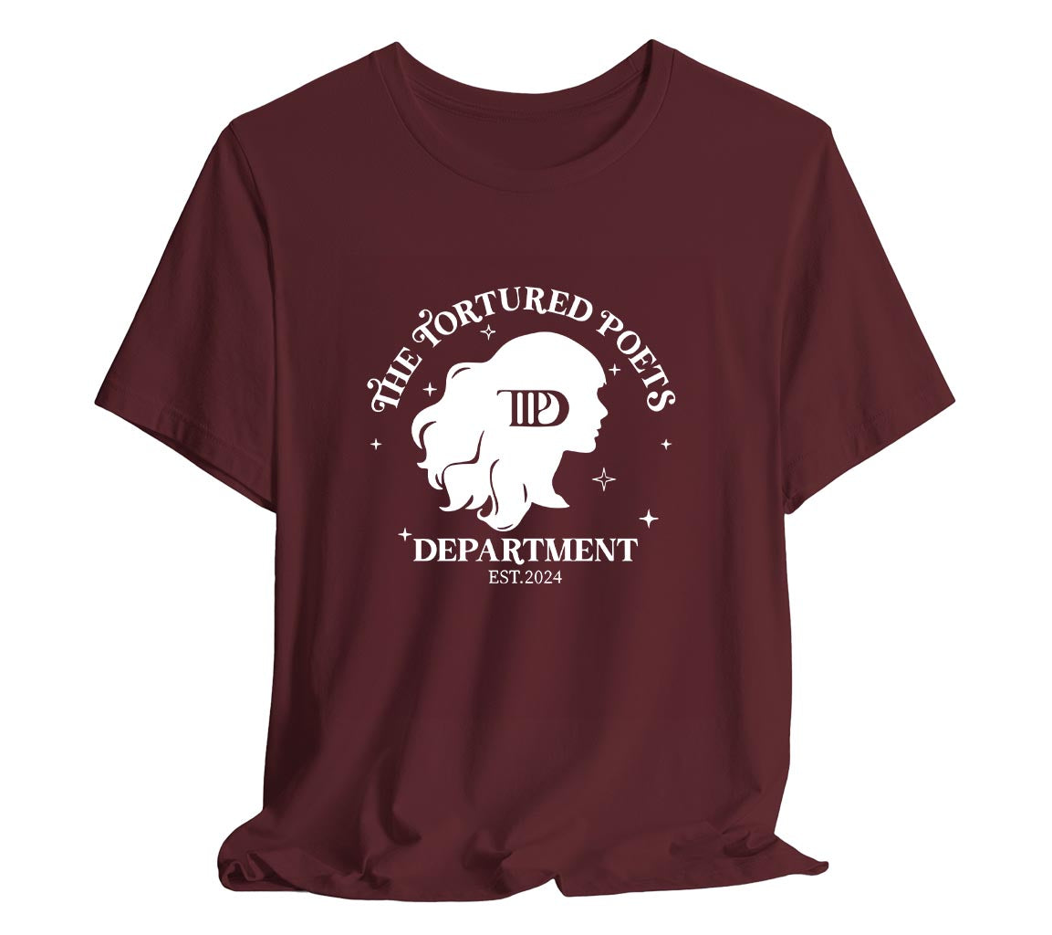 TTPD T-Shirt Featuring A Silhouette of Taylor | The Tortured Poets Dep | Tortured Poets Department