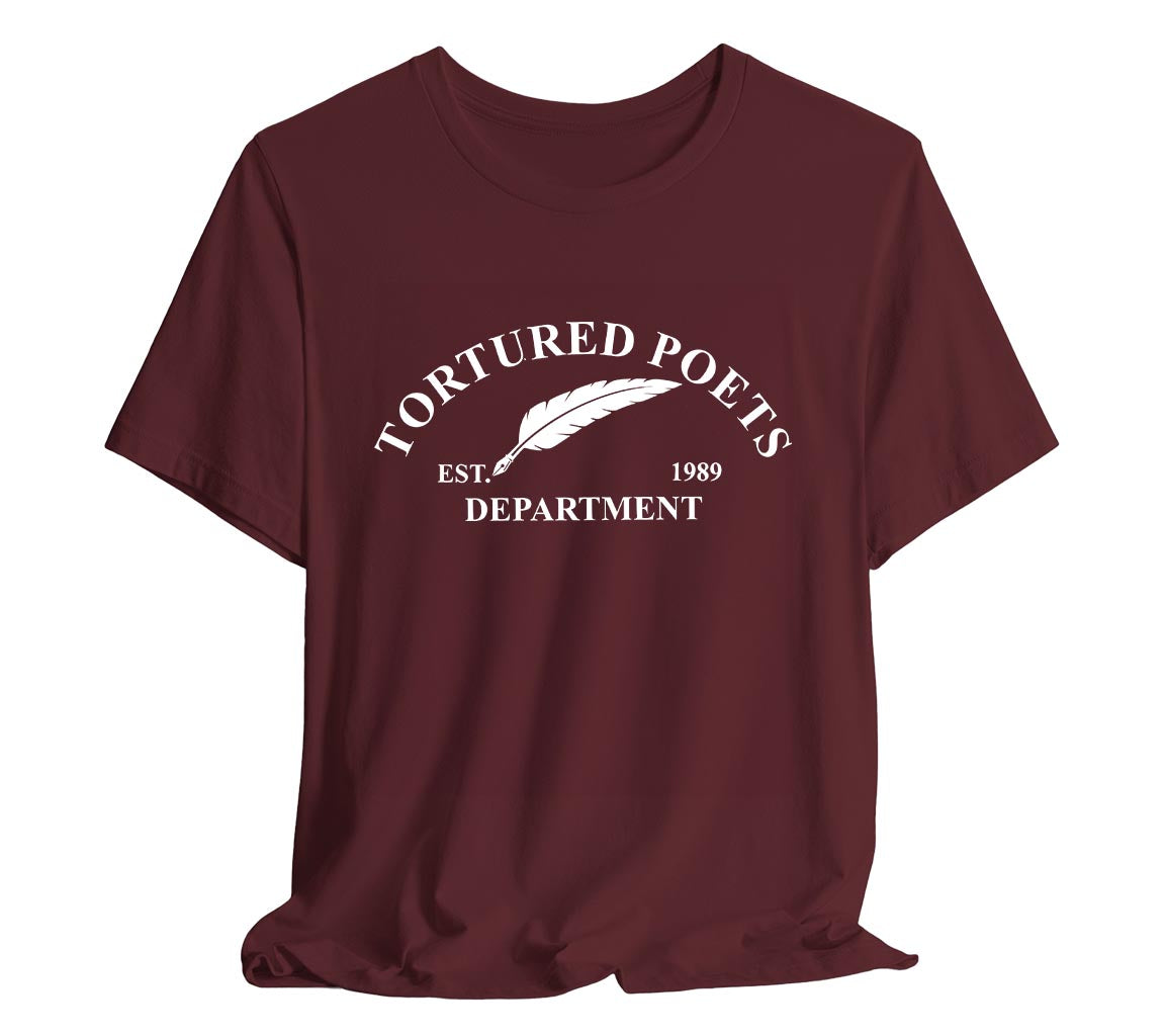 The Tortured Poets Department - Est. 1989 T-Shirt | TTPD T-Shirt Est. 1989 | Taylor Swift Inspired T-Shirts Commemorating New Album Release, Taylor Swift T-Shirt, The Tortured Poets Department Merch, TTPD Shirt, Swiftie Merch, New Album Merch, Taylor Swift Fan Gift, History Shirt, Music Lover Shirt, Feather Quill Tee, Bella Canvas 3001 t-shirt