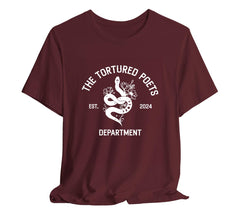 TTPD Reputation Snake Design T-Shirt, The Tortured Poets Department Ad | Tortured Poets Department Adult Unisex Bella + Canvas