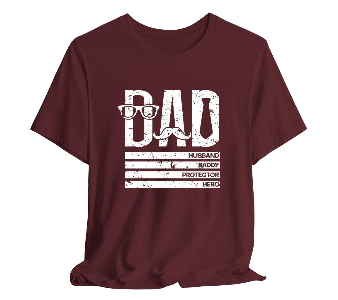 Dad: Husband, Daddy, Protector, Hero T-Shirt | Perfect T-Shirt for Dads on Fathers Day | Father's Day Gift, Funny Father Shirt, Best Dad Shirt, Gift for Dad, Dad: Husband, Daddy, Protector, Hero T-Shirt | Perfect T-Shirt for Dads on Fathers Day | Father's Day Gift, Funny Father Shirt, Best Dad Shirt, Gift for Dad