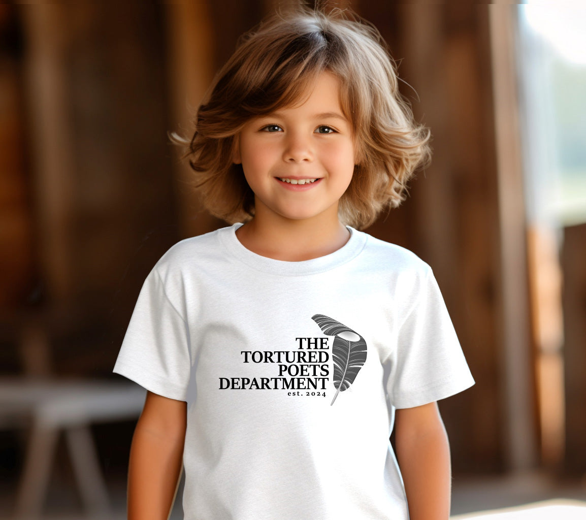 The Tortured Poets Department Youth T-Shirt, TTPD T-Shirt for Kids | Tortured Poets Department Youth