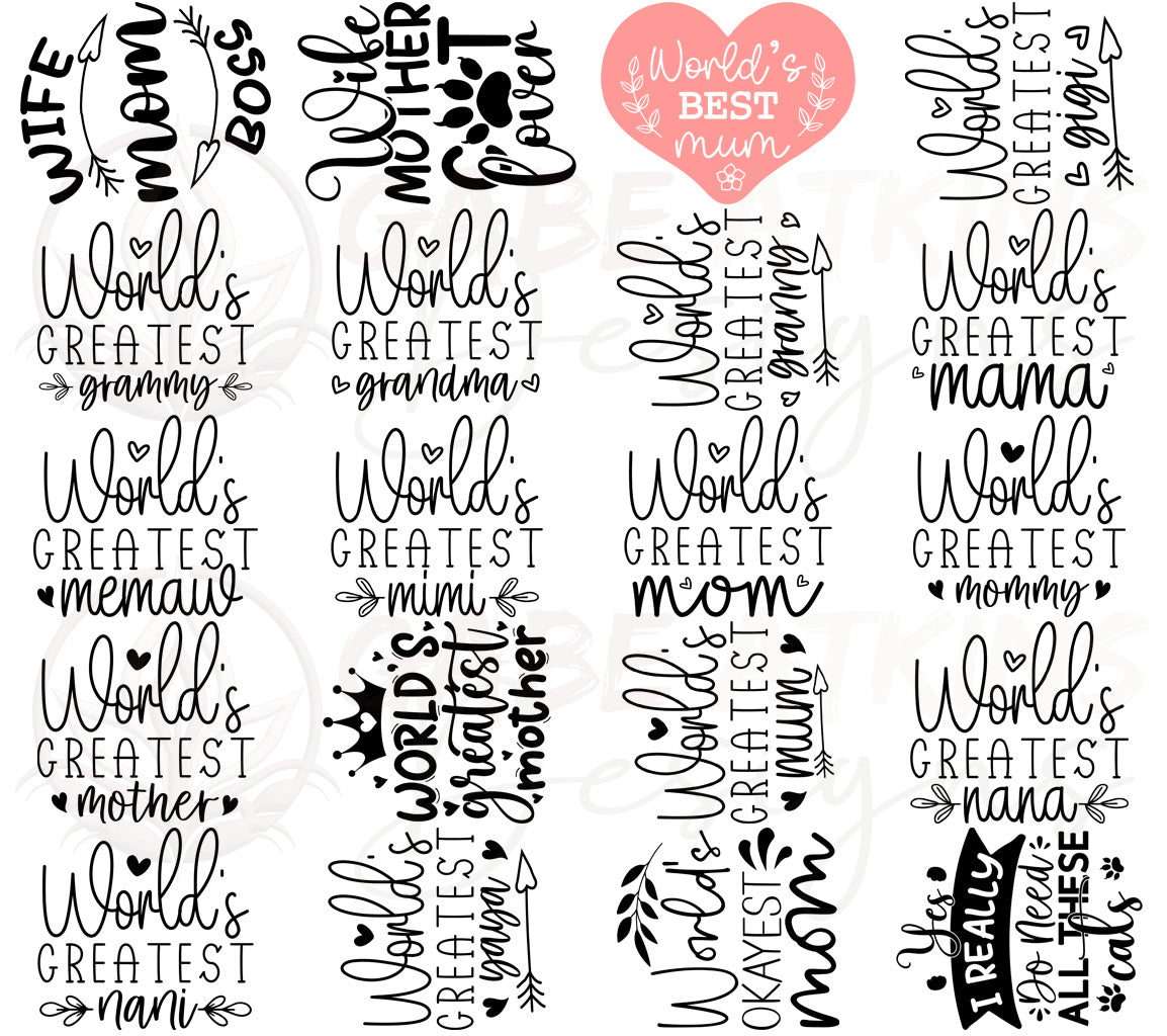 Mothers Day SVG Bundle, mom life svg, Mother's Day, mama svg, Mommy an | Mothers Day SVG Bundle, mom life svg, Mother'