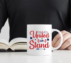 United We Stand Independence Day SVG For Silhouette and Cricut Cutting Machine | Additional Formats include PNG, JPG,  EPS, DXF, PDF and WebP