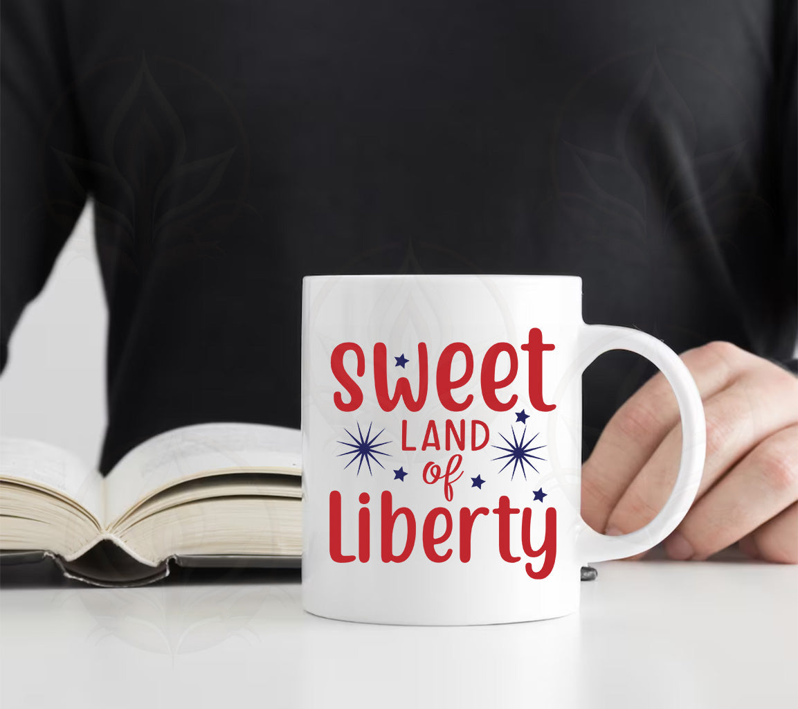 Patriotic Sweet Land of Liberty Freedom 4th July SVG For Cricut &  Silhouette Cutting Machine