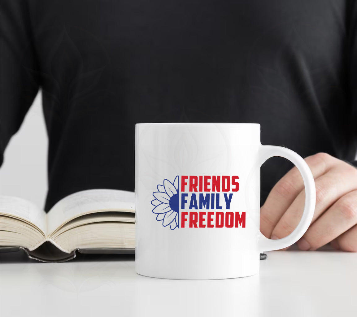 Friends and Family Freedom SVG - Perfect Crafting File for 4th of July | Family Freedom SVG - Perfect Crafting File