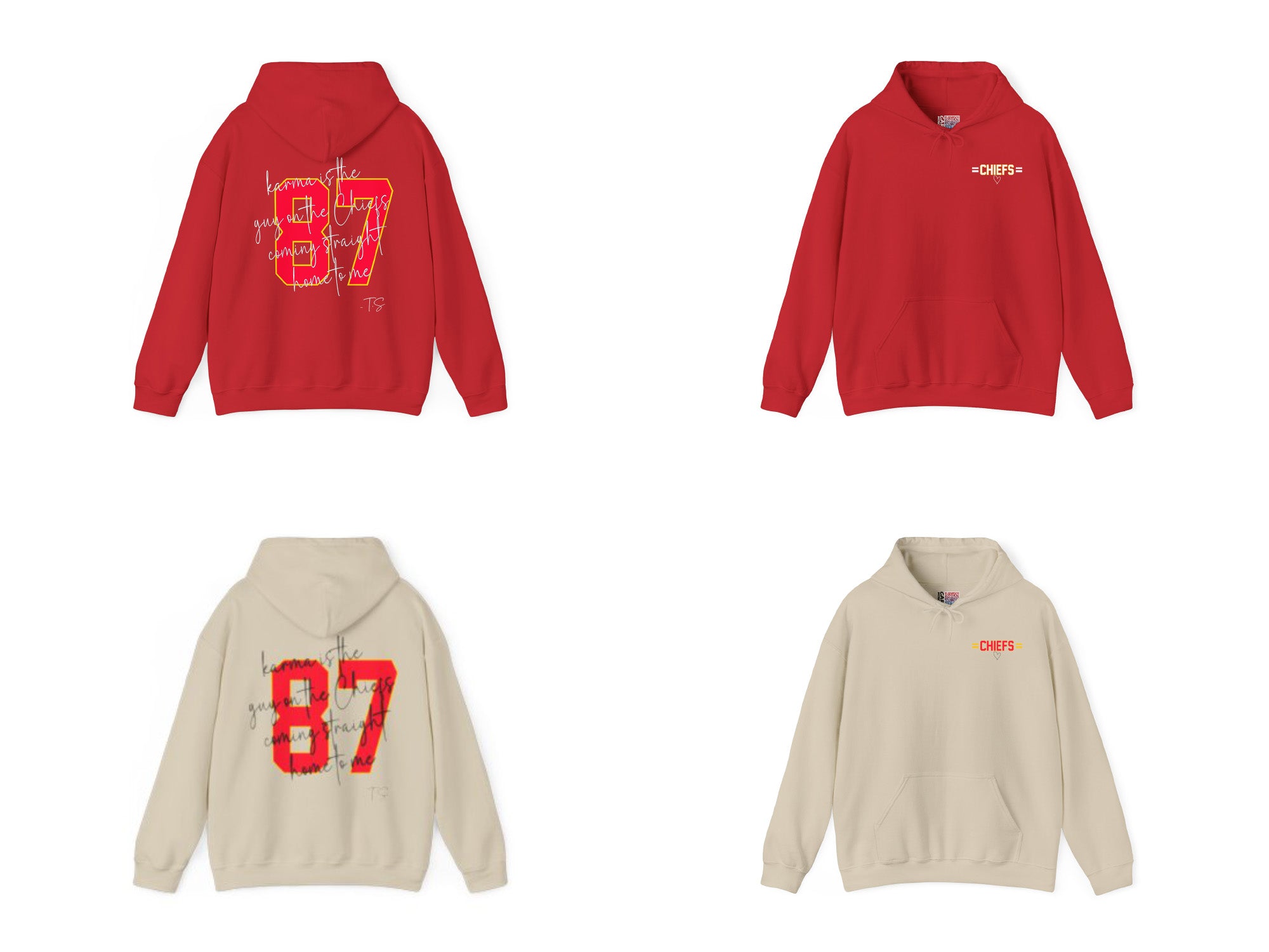 Karma is the Guy on the Chiefs Hoodie, Taylor and Travis Hoodie, Travi | Taylor Hoodie, Taylor Chiefs Hoodie, Swift Kelce