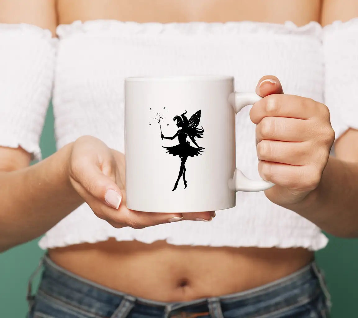  Fairy Silhouette SVG - Magical Wand Full Body SVG