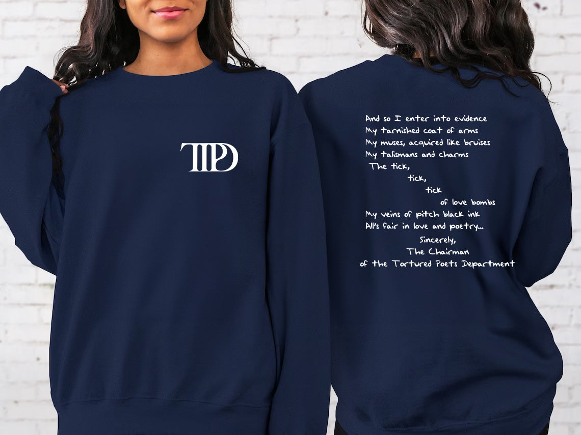 TTPD Sweatshirt, The Tortured Poets Department | Tortured Poets Department, Swiftie, Taylor Swift