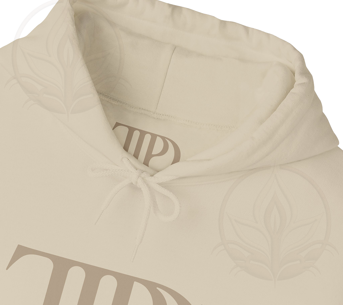 The Tortured Poets Department Hoodie Beige - Perfect Gift For Swifies Folded - Inner view of the hoodie