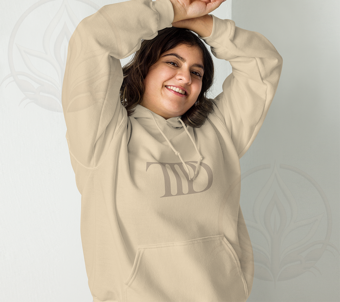 The Tortured Poets Department Hoodie Beige - Perfect Gift For Swifies - Woman Model 