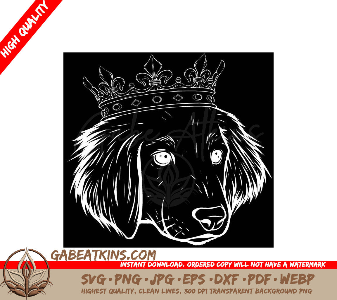  Dog Crown SVG - Vector Illustration for Headshots SVG