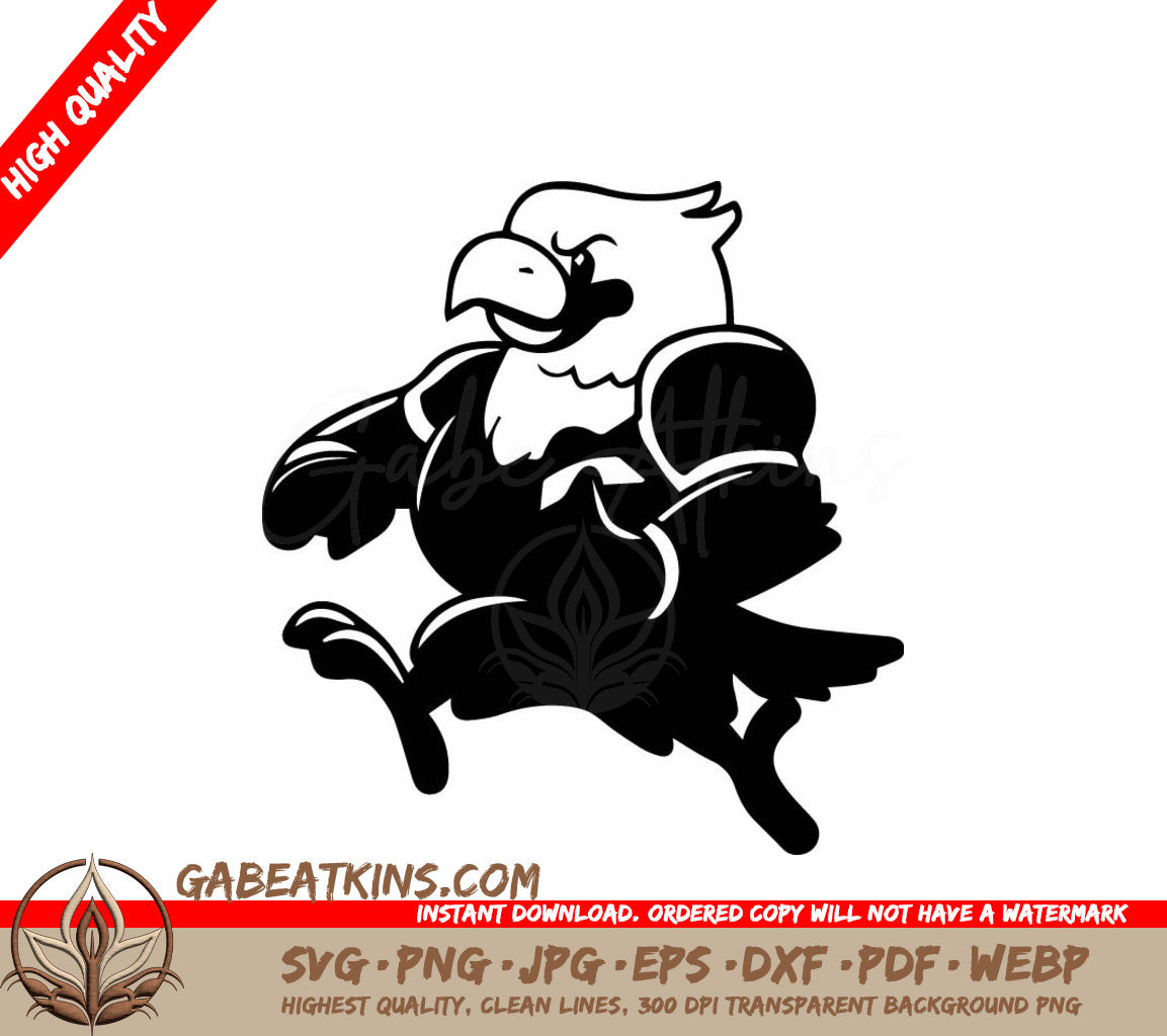 Bald Eagle Boxing Gloves SVG -  Vector Icon SVG