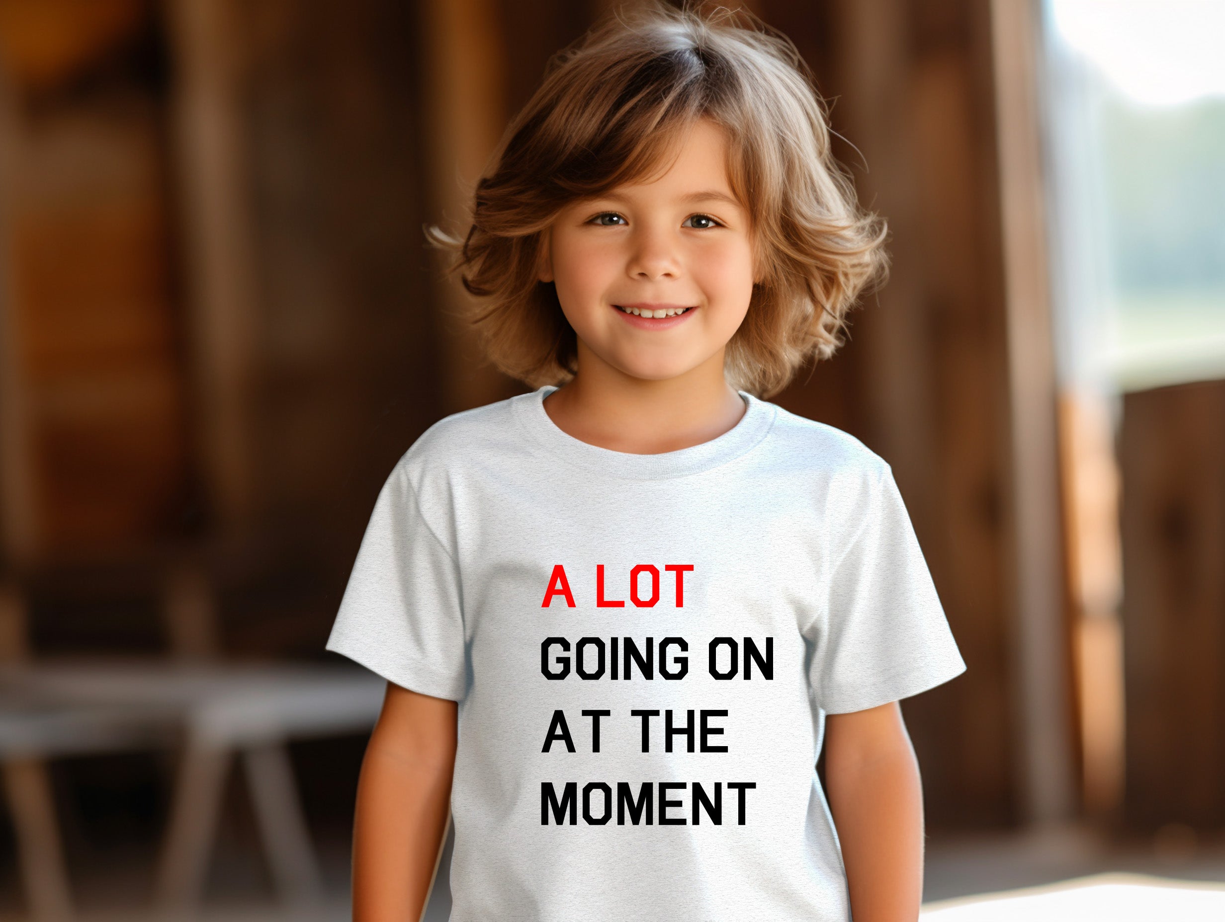 A LOT Going On At the Moment Kids' Tee | T-Shirt For Kids | A Lot Goin | Moment Kids' Tee