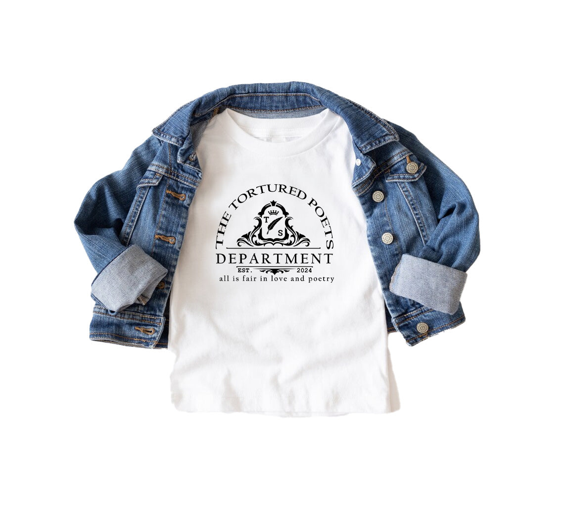 TTPD T-Shirt For Kids | TTPD New Album T-shirt for Kids | The Tortured | Tortured Poets Department