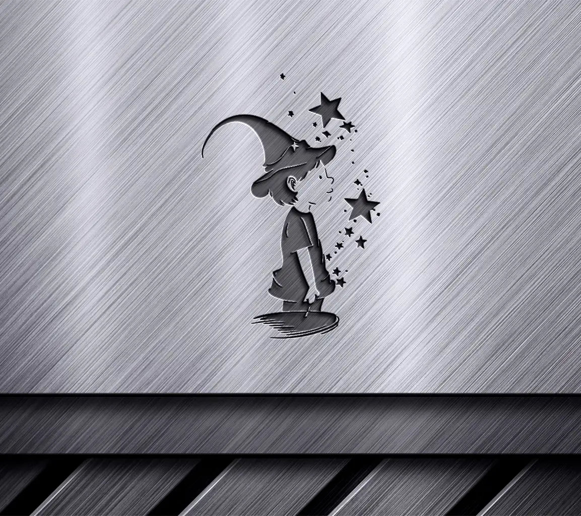  Wizard Boy with Witch Hat SVG SVG