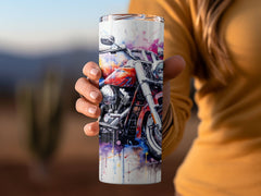 Harley Davidson Inspired Classic Motorcycle 20oz Tumbler Wrap - High-Q | Harley Davidson Inspired Classic Motorcycle 20oz Tumbler Wrap - High-Quality Sublimation Design