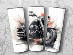 Scarlet Speedster Dynamic Motorcycle Art - 20oz Tumbler Wrap, Bold Des | Scarlet Speedster Dynamic Motorcycle Art - 20oz Tumbler Wrap, Bold Design