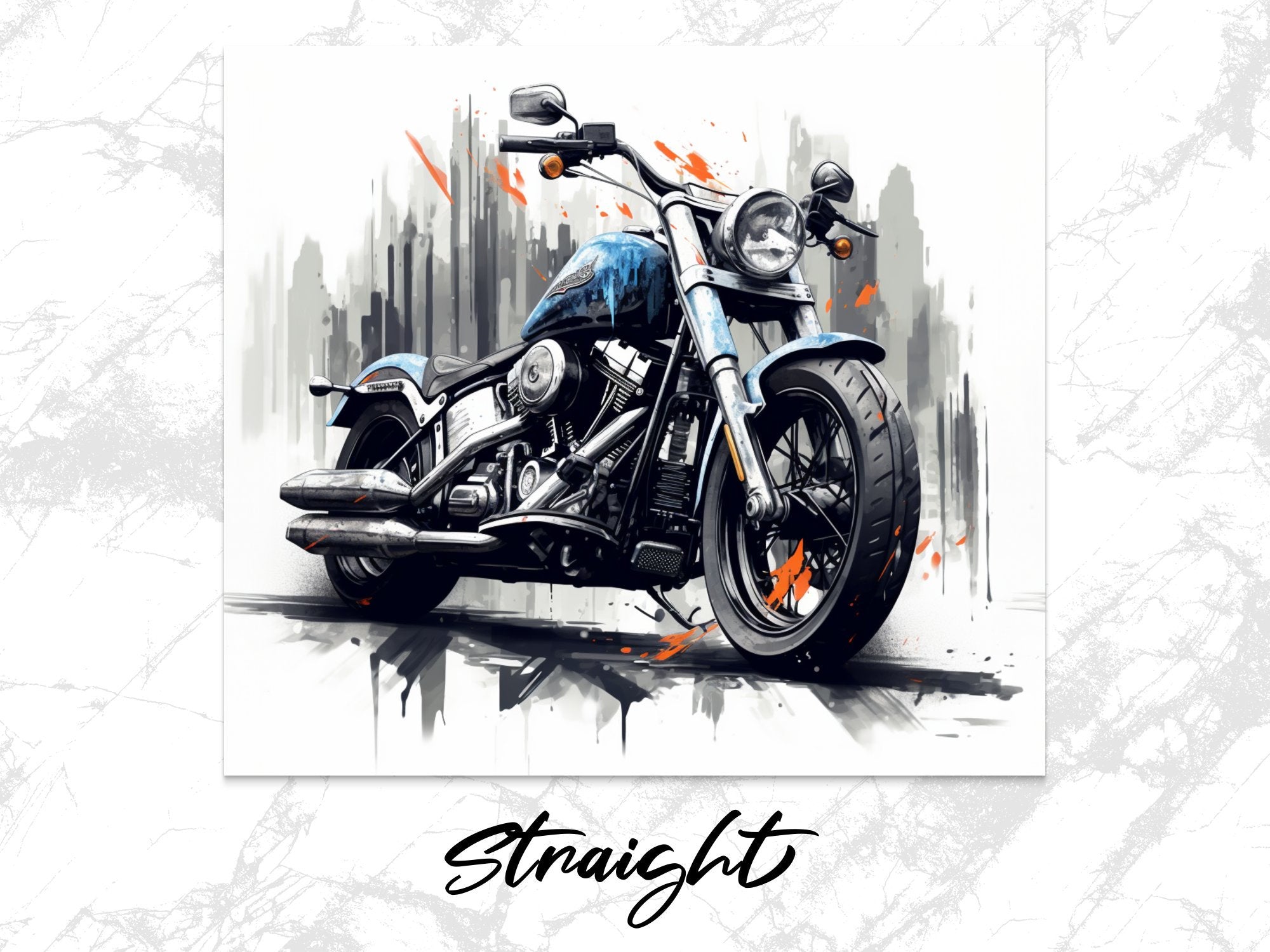 Seamless Motorcycle Tumbler Wrap, Urban Flare Motorcycle Street, 20oz  | Seamless Motorcycle Tumbler Wrap, Urban Flare Motorcycle Street, 20oz Tumbler Wrap, Straight & Tapered Tumbler Wrap, Instant Download PNG