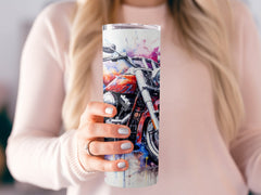 Harley Davidson Inspired Classic Motorcycle 20oz Tumbler Wrap - High-Q | Harley Davidson Inspired Classic Motorcycle 20oz Tumbler Wrap - High-Quality Sublimation Design