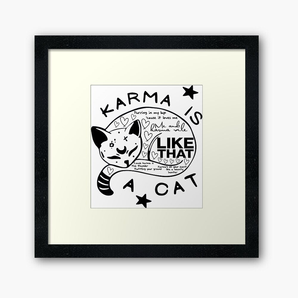 Karma Is A Cat SVG | The Midnights Taylor Swift SVG | Taylor Swift Alb | Taylor Swift Albums 2022 SVG PNG EPS DXF